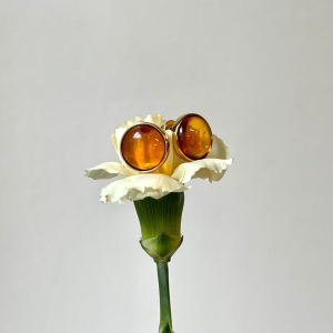 Серебряные серьги с янтарём E9222ZK Серебряные серьги с янтарём E9222ZK