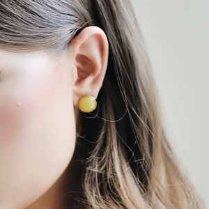 Серебряные серьги с янтарём E9222ZM Серебряные серьги с янтарём E9222ZM