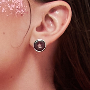 Серебряные серьги с янтарём E9223RV Серебряные серьги с янтарём E9223RV