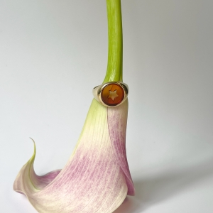 Кольцо серебряное с янтарём R9223ZK Кольцо серебряное с янтарём R9223ZK