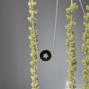 Колье серебряное с янтарём N9223RV Колье серебряное с янтарём N9223RV