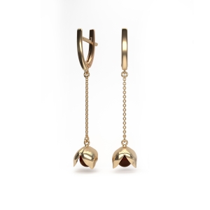 Серебряные серьги с янтарём E10001ZK Серебряные серьги с янтарём E10001ZK