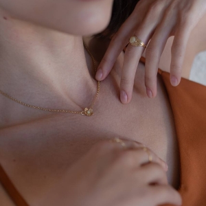 Колье серебряное с янтарём N20005ZM