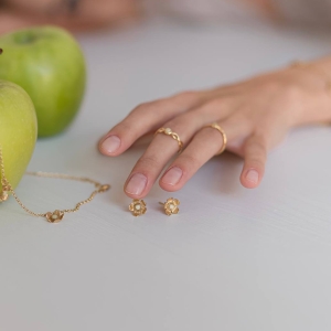 Серебряные серьги с янтарём E20005ZM