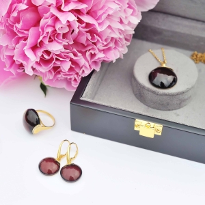 Кольцо серебряное с янтарём R3292ZV