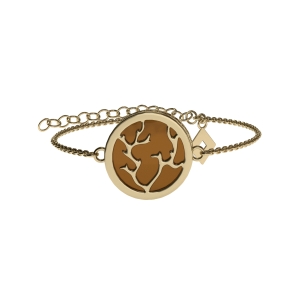 Браслет серебряный с янтарём W9277ZK