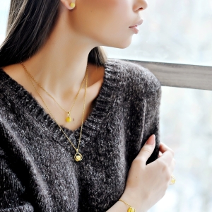 Кулон серебряный с янтарём P000009ZM Кулон серебряный с янтарём P000009ZM