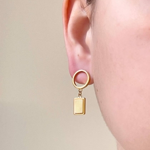 Серебряные серьги с янтарём E9275ZM Серебряные серьги с янтарём E9275ZM