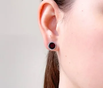 Серебряные серьги с янтарём E9317SV Серебряные серьги с янтарём E9317SV