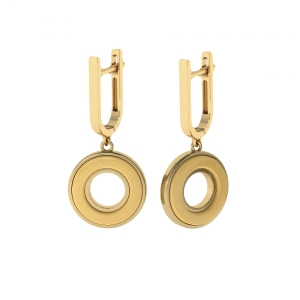 Серебряные серьги с янтарём E9482ZM