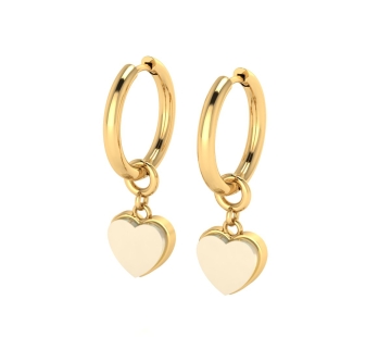 Silver earrings with amber E22037ZM Silver earrings with amber E22037ZM