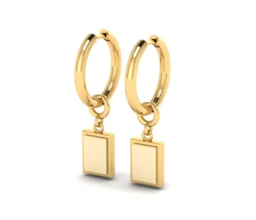 Серебряные серьги с янтарём E26037ZM