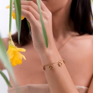 Браслет серебряный с янтарём W23005ZM Браслет серебряный с янтарём W23005ZM