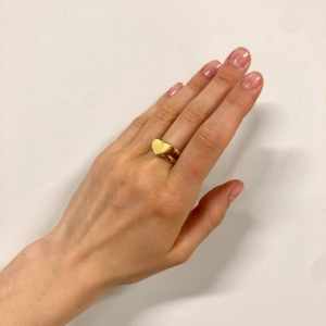 Кольцо серебряное с янтарём R9169ZM