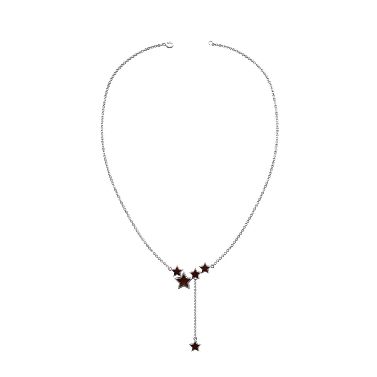 Колье серебряное с янтарём N10010-3SV