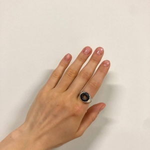 Silver ring with amber R9230RV