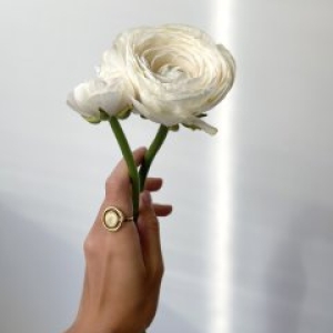 Кольцо серебряное с янтарём R9190ZM