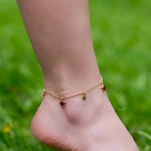 Анклет серебрянй с янтарём LW10024ZK Анклет серебрянй с янтарём LW10024ZK