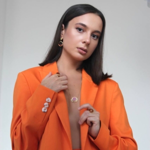 Колье серебряное с янтарём N9189ZK Колье серебряное с янтарём N9189ZK