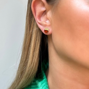 Серебряные серьги с янтарём E21048ZK