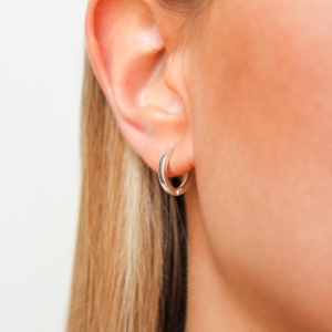 Серебряные серьги с янтарём E20048RV