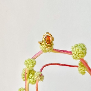 Кольцо серебряное с янтарём R20041ZK