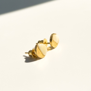 Серебряные серьги с янтарём E21048ZM