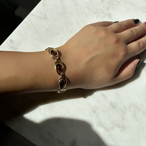 Браслет серебряный с янтарём W20041ZK Браслет серебряный с янтарём W20041ZK