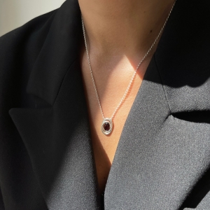 Колье серебряное с янтарём N20041RV Колье серебряное с янтарём N20041RV