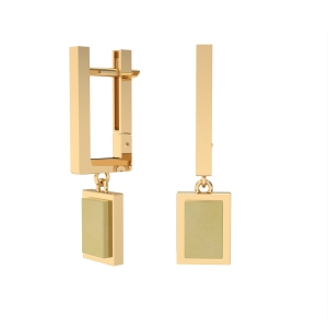 Серебряные серьги с янтарём E20046ZM