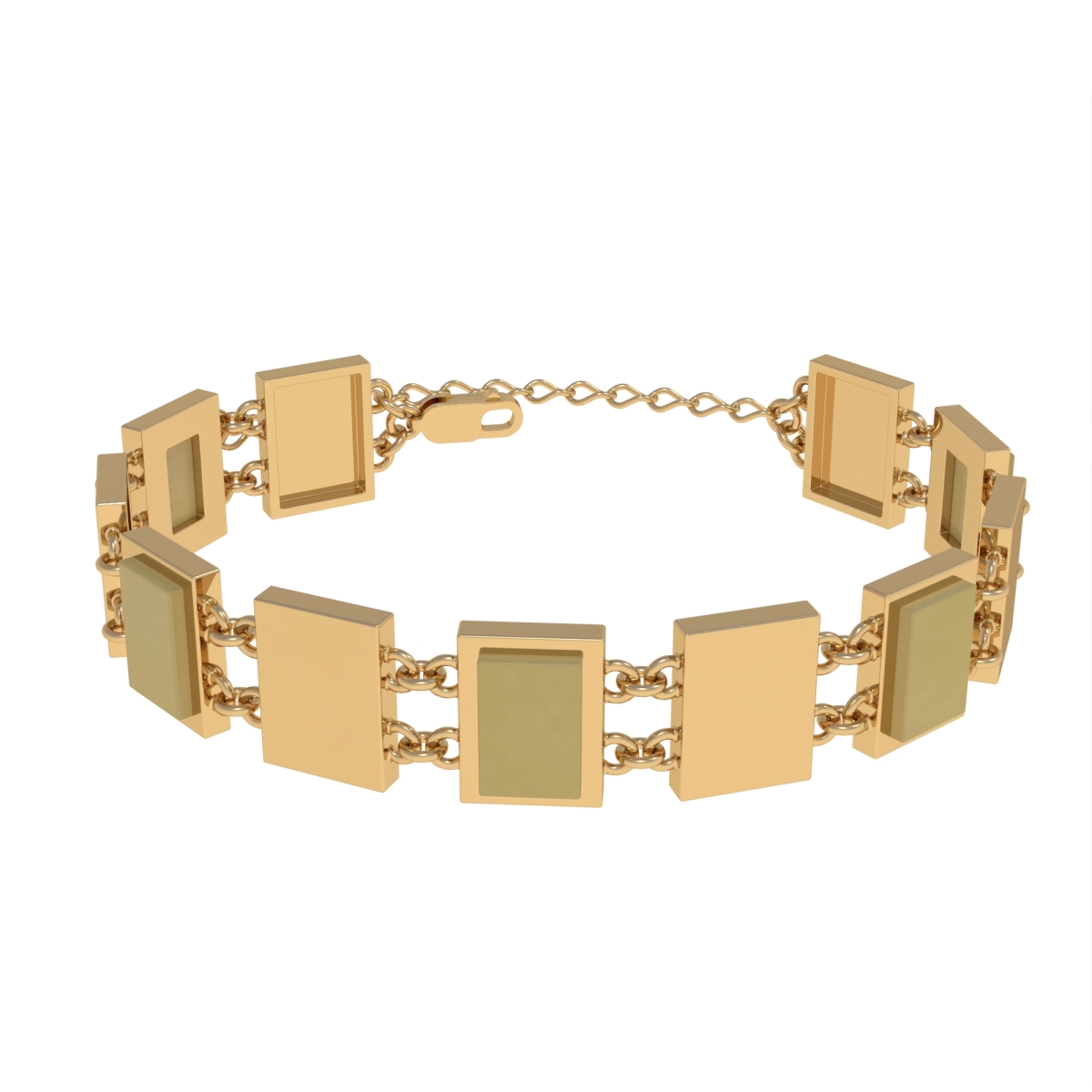 Bracelet silver with amber W20044ZM