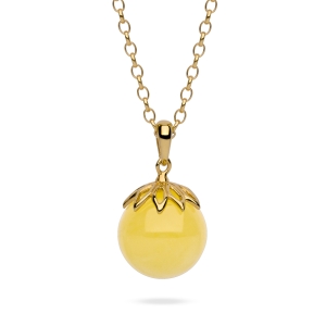 Кулон серебряный с янтарём P000009ZM Кулон серебряный с янтарём P000009ZM