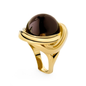 Кольцо серебряное с янтарём R000007ZK