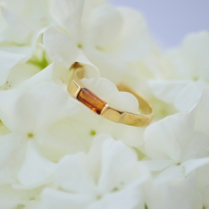 Кольцо серебряное с янтарём R10003ZK