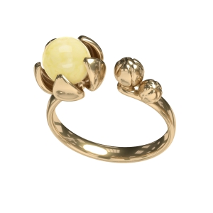 Кольцо серебряное с янтарём R9221ZM Кольцо серебряное с янтарём R9221ZM