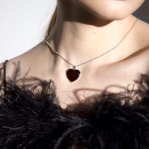 Кулон серебряный с янтарём P9168RV