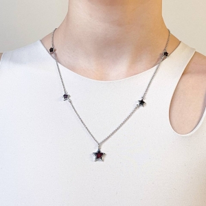 Колье серебряное с янтарём N10010-2RV