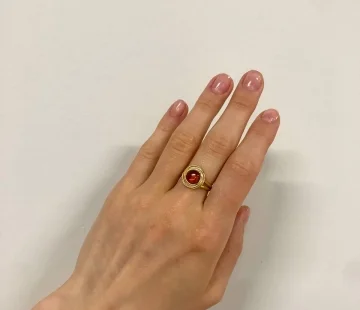 Кольцо серебряное с янтарём Кольцо R20036ZK Кольцо серебряное с янтарём Кольцо R20036ZK