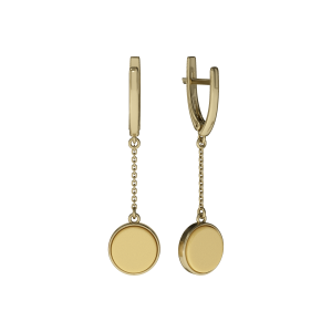 Серебряные серьги с янтарём E9236ZM