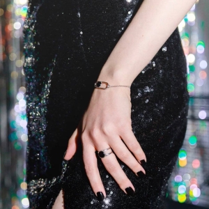 Браслет серебряный с янтарём W20038RV