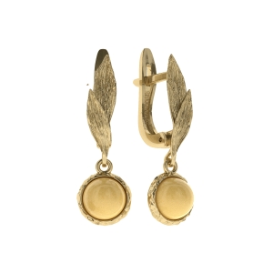 Серебряные серьги с янтарём E20009ZM